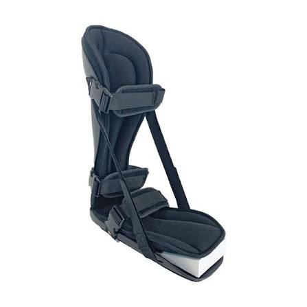Typical reimbursed plantar fasciitis night splint with dorsiflexion wedge